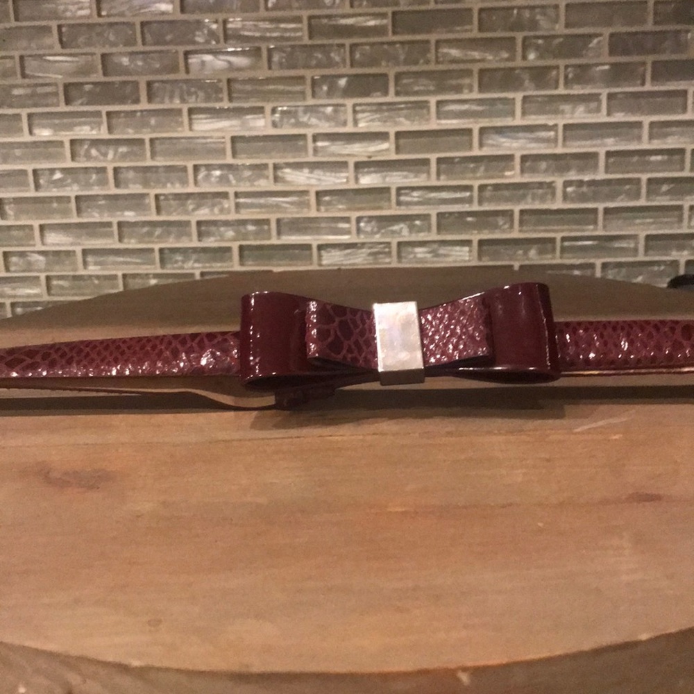 WHBM plum color belt